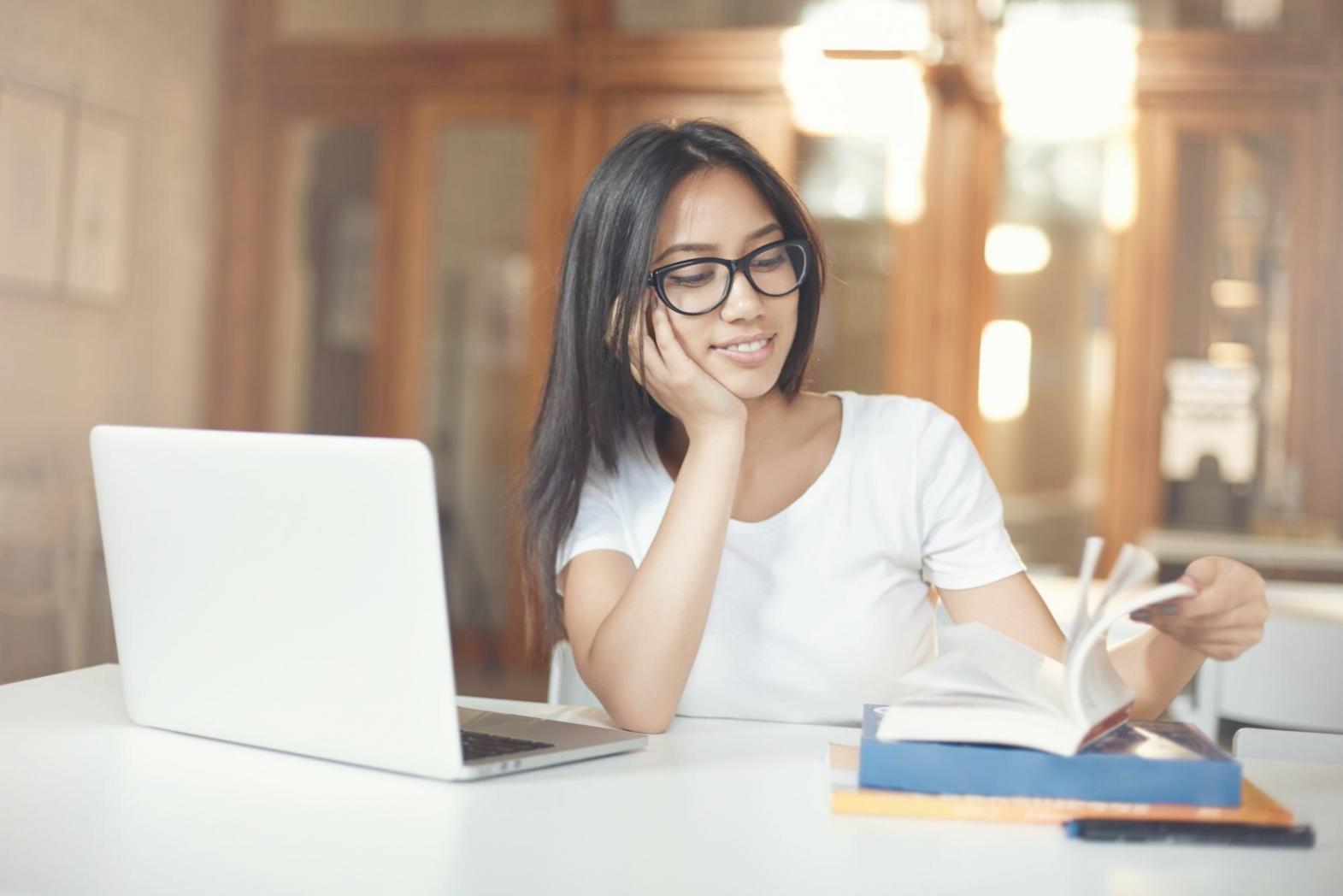Professional working on financial analysis at modern desk